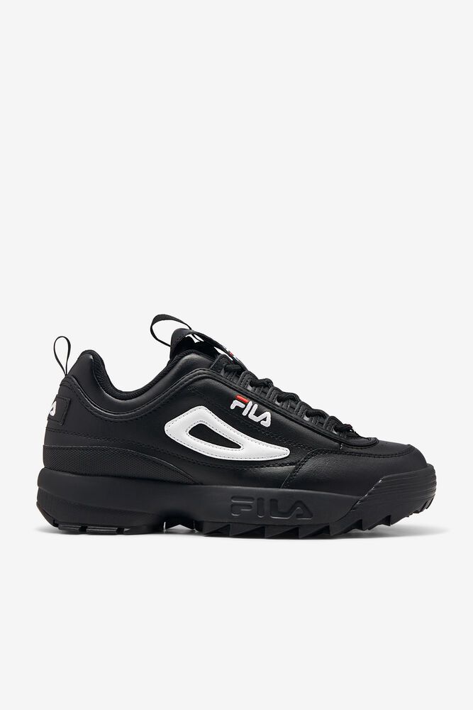 Fila Disruptor 2 Premium Black Sneakers Mens - NZ 92340-BTEC